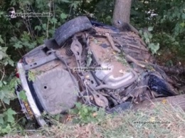 ДТП на Черкассчине: Jaguar врезался в дерево - погибли четыре человека. ФОТО