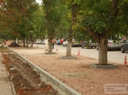 В Симферополе обустраивают очередную парковку (ФОТО)