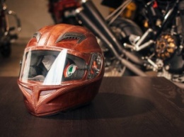 Кожаный шлем на базе AGV