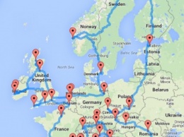 Самый лучший маршрут для автомобильного путешествия по Европе
