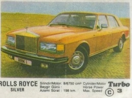 Наше детство: история Rolls-Royce Silver Spur из фантика Turbo под №3