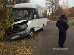 ДТП в Борисполе: автобус врезался в столб - травмированы семь человек. ФОТО