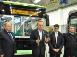 Во Львове презентовали первый отечественный электробус (ФОТО)