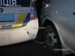 Погоня за пьяной компанией в Киеве: разбито 7 машин, в том числе 2 полицейские. ФОТО