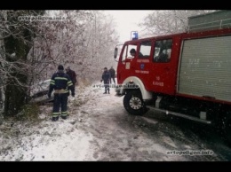 ДТП на Черкассчине: Mercedes врезался в дерево. ФОТО+видео