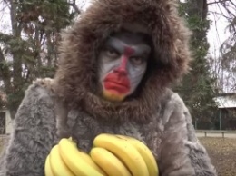 Директор Одесского зоопарка снял новогодний клип и переоделся в обезьяну