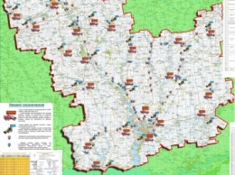 Для водителей Николаевской области подготовили карта-памятку на период ухудшения погодных условий