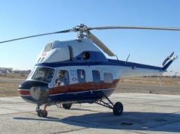 В Кременчуге упал вертолет