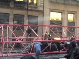В Нью-Йорке упал башенный кран