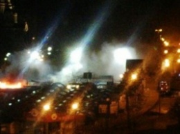 В Донецке ночью горел Крытый рынок (ФОТО)