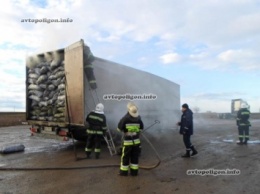 На Ровенщине горел грузовик, перевозивший 20 тонн угля. ФОТО+видео