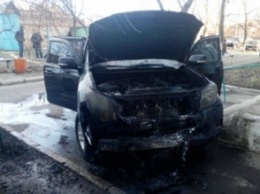 В Александрии сожгли внедорожник местного предпринимателя. ФОТО