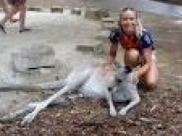 Украинская чемпионка готовится к Олимпиаде с кенгуру (ФОТО)