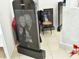 Надгробия в виде iPhone начали выпускать в Новосибирске [фото]