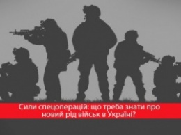В Украине создают новый род войск - Силы спецопераций