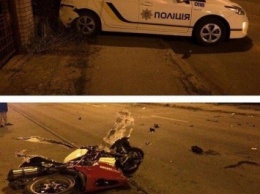 В Черновцах при попытке оторваться от патрульных разбился насмерть мотоциклист