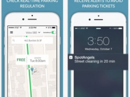 SpotAngels - приложение, которое помогает избегать штрафов за парковку
