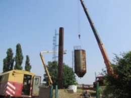 Херсонский Водоканал демонтирует водонапорные башни (фото)