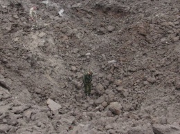 Взрыв в Донецке: образовалась огромная воронка
