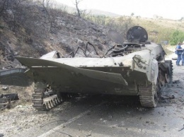 В Луганской области на мине взорвался БМП