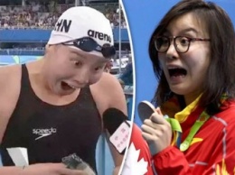 Эмоции китайской пловчихи-медалистки Олимпиады покорили пользователей Сети