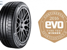 Победа Continental SportContact 6 в сравнительных тестах журнала Evo