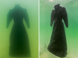 Художник оставил платье в Мертвом море на два года, и вот что из этого вышло
