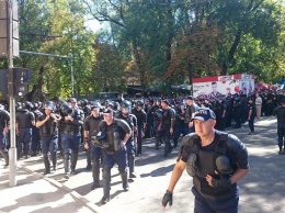 В Кишиневе на День независимости полиция разогнала слезоточивым газом демонстрантов, бросавших яйца