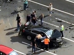 В Москве водитель Путина погиб в серьезном ДТП, разбив президентский BMW (фото)