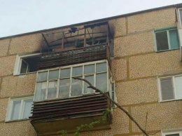 Житель Запорожской области обжог ноги, пытаясь потушить балкон