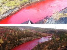 Река в России стала кроваво-красного цвета, и это похоже на библейский кошмар!