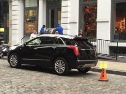 Cadillac XT5 сфотографировали в Нью-Йорке