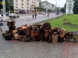 На днепродзержинский Майдан привезли дрова
