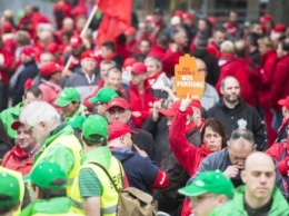В демонстрациях в Брюсселе приняли участие от 45 до 70 тыс. человек