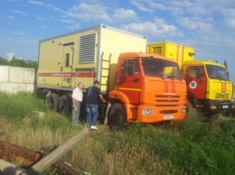 В Крыму ополченцы изъяли у фирмы передвижные электростанции: женщины и мужчины стали «живым щитом»