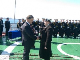 Президент наградил военных моряков ко Дню ВМС Украины