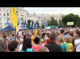 Годовщину освобождения от российско-террористических группировок отпраздновали Славянск и Краматорск