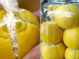 Она разрезала лимон и засыпала его солью. Когда я увидела результат - то сделала то же самое!