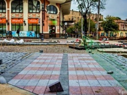 Зебра из разноцветного гранита появилась на одной из площадей в центре Одессы (ФОТО)
