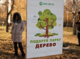 Жители Чернигова высадили деревья в Березовой роще