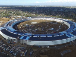 Новая штаб-квартира Apple приобретает окончательный вид на видео с дрона