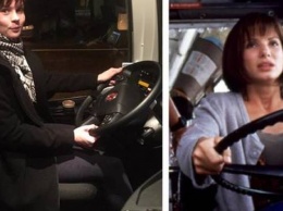 Пассажирка села за руль рейсового автобуса вместо пьяного водителя