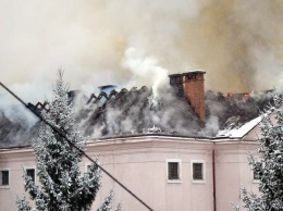 Появилось видео пожара в здании СИЗО в Ужгороде