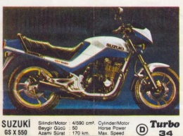 Хаябуса родом из детства: мотоцикл Suzuki GSX-550 с вкладыша Turbo №34