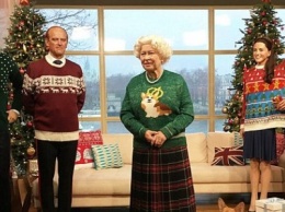 Восковые копии членов британской королевской семьи тоже приготовились встречать Рождество