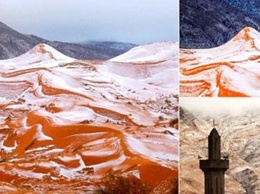 В пустыне Сахара выпал снег - в первый раз за 37 лет