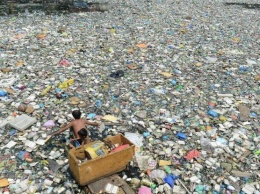 В Китае появился остров из мусора