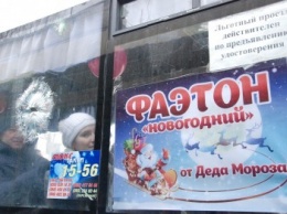 По Бердянску курсируют Новогодние фаэтоны