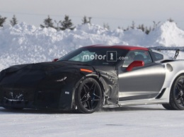 Экстремальное купе Chevrolet Corvette ZR1 замечено на зимних тестах