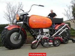 Грег Данхэм построил самый большой в мире мотоцикл (ВИДЕО)
